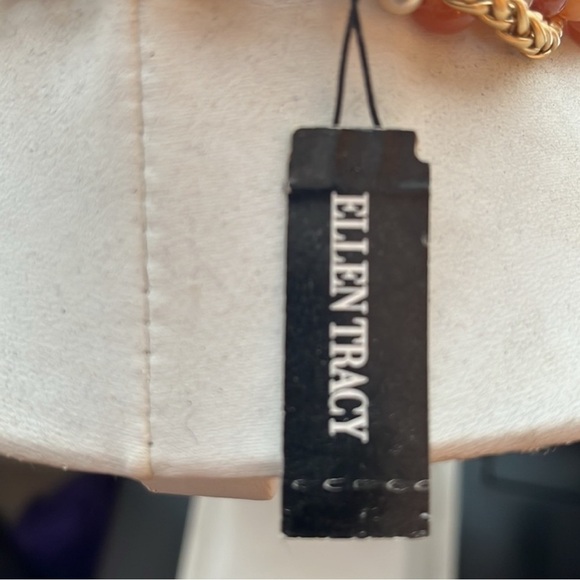 Autumnal Brown and Red Multi-Strand Necklace - Picture 3 of 4